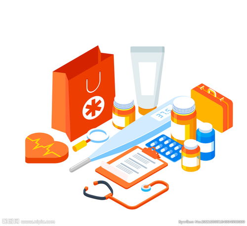 手繪醫(yī)療用品插畫設(shè)計圖片